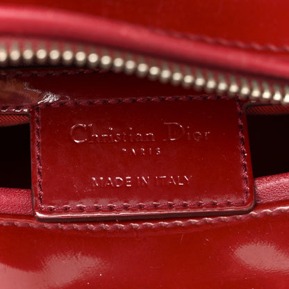 Christian Dior Patent Cannage Medium Lady Dior Red 6 of 15
