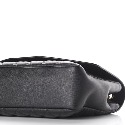 Chanel Calfskin Caviar Quilted Flap Black 6 of 9