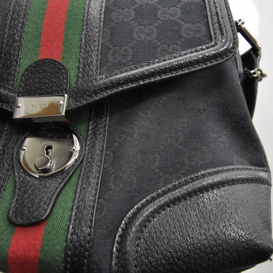 Gucci Monogram Treasure Flap Black 1 of 1