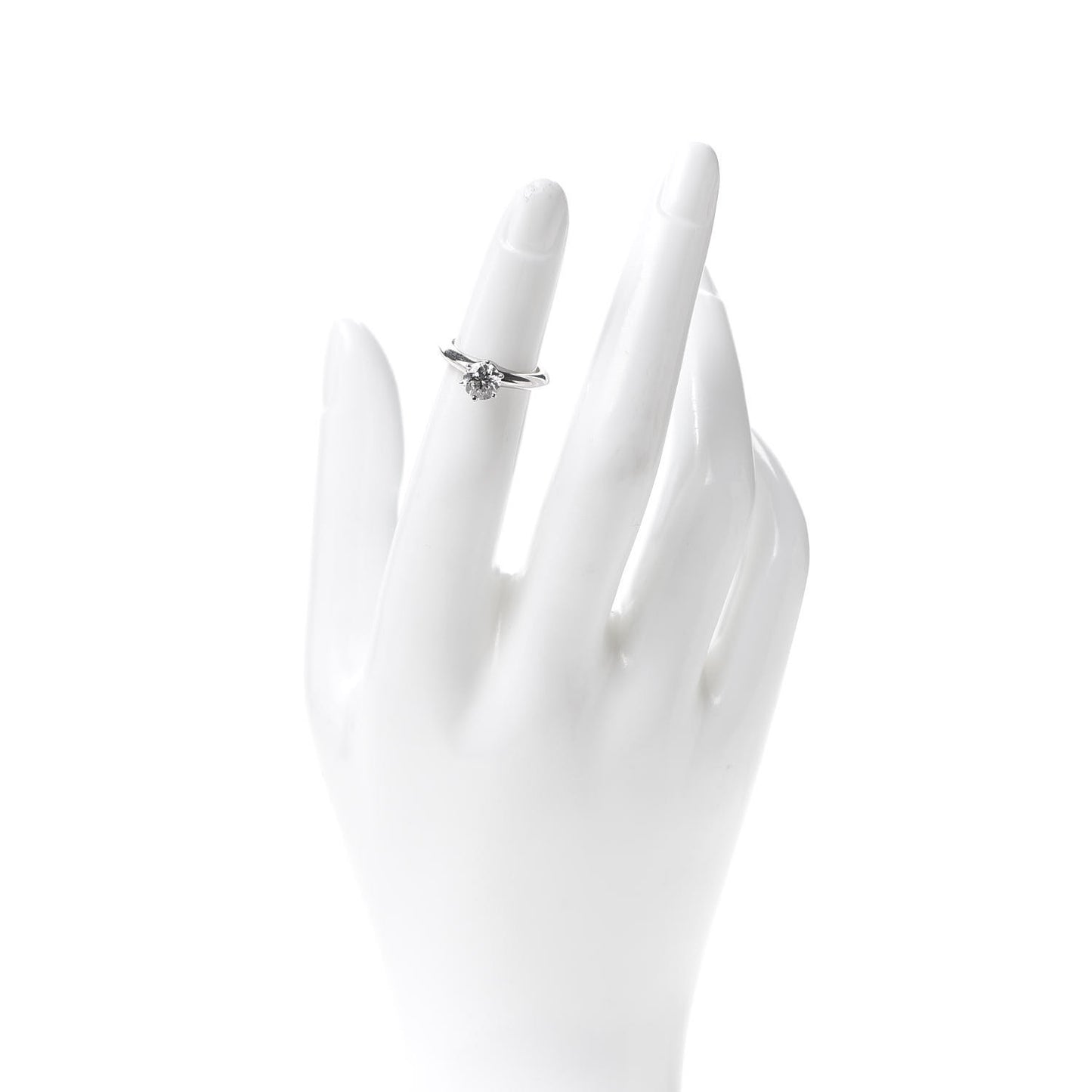 Platinum Diamond .83ct Solitaire Engagement Ring 45 3.5