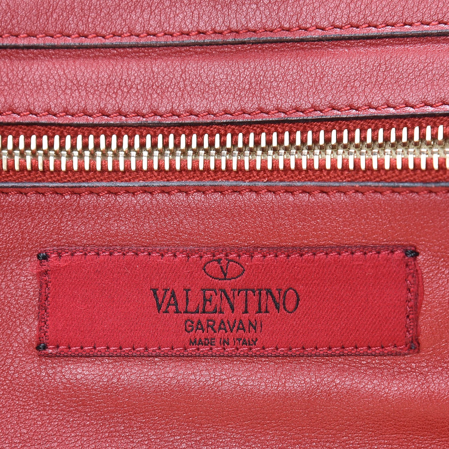 Valentino Garavani Vitello Small Rockstud Tote Rosso Valentino 6 of 9