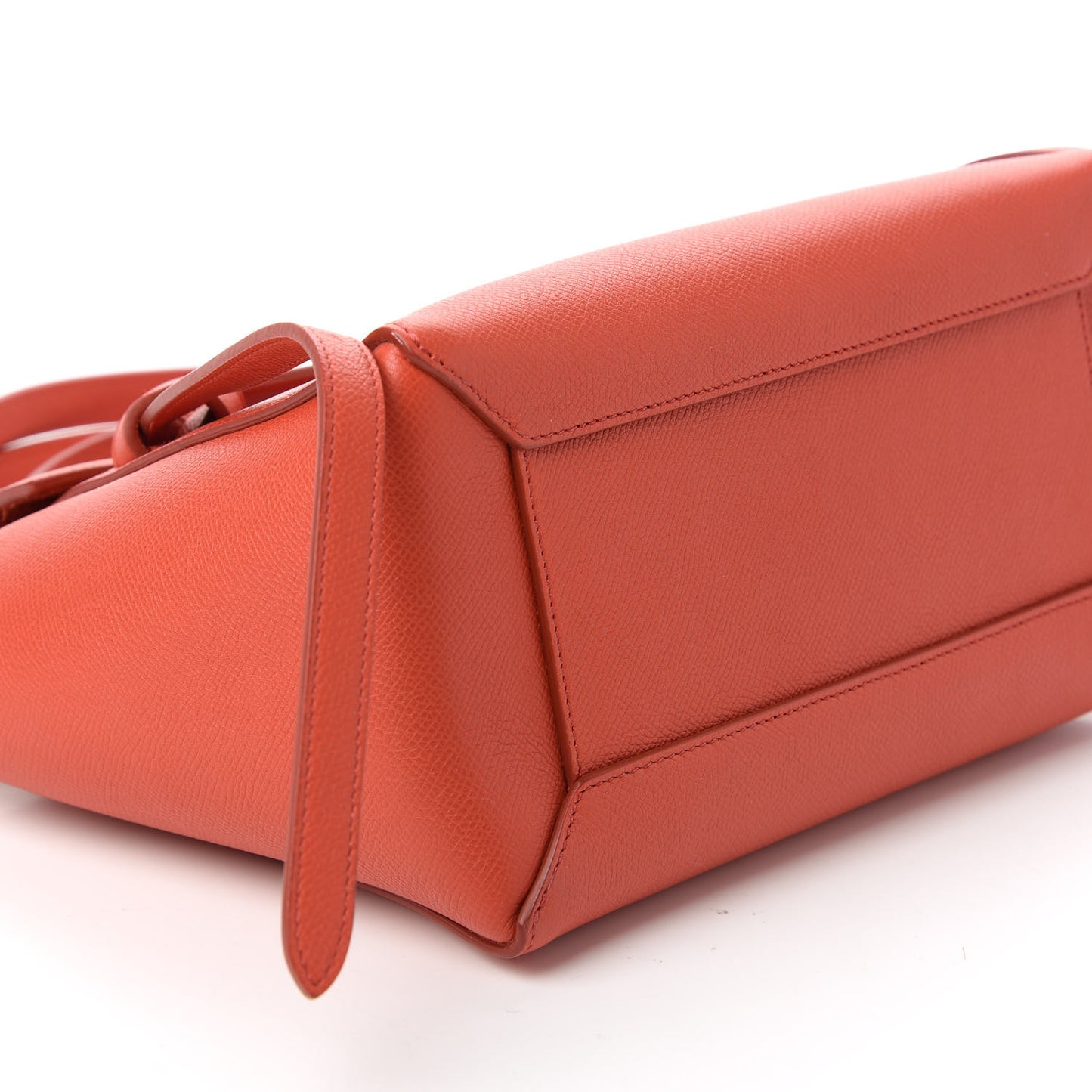 Baby Grained Calfskin Micro Belt Bag Poppy