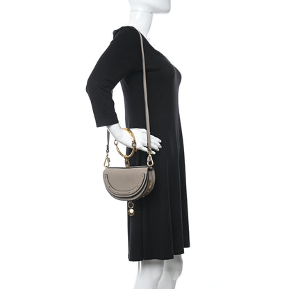 Chloe Calfskin Small Nile Bracelet Minaudiere Bag Motty Grey 2 of 10
