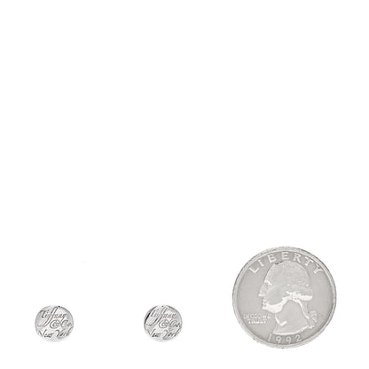 Tiffany Sterling Silver Notes Round Earrings 2 of 4