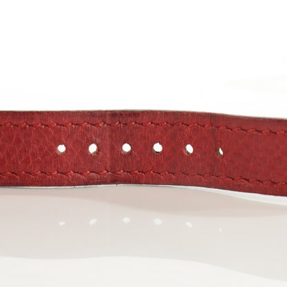Hermes Stainless Steel Courchevel 20mm Kelly Cadena Quartz Watch Rouge 5 of 13