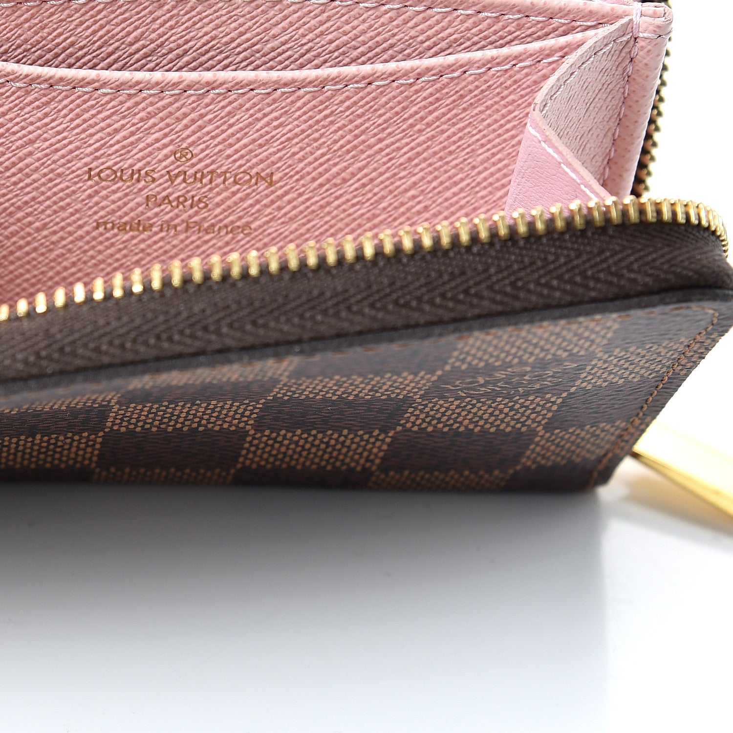 Louis Vuitton Damier Ebene Zippy Coin Purse Rose Ballerine 6 of 10