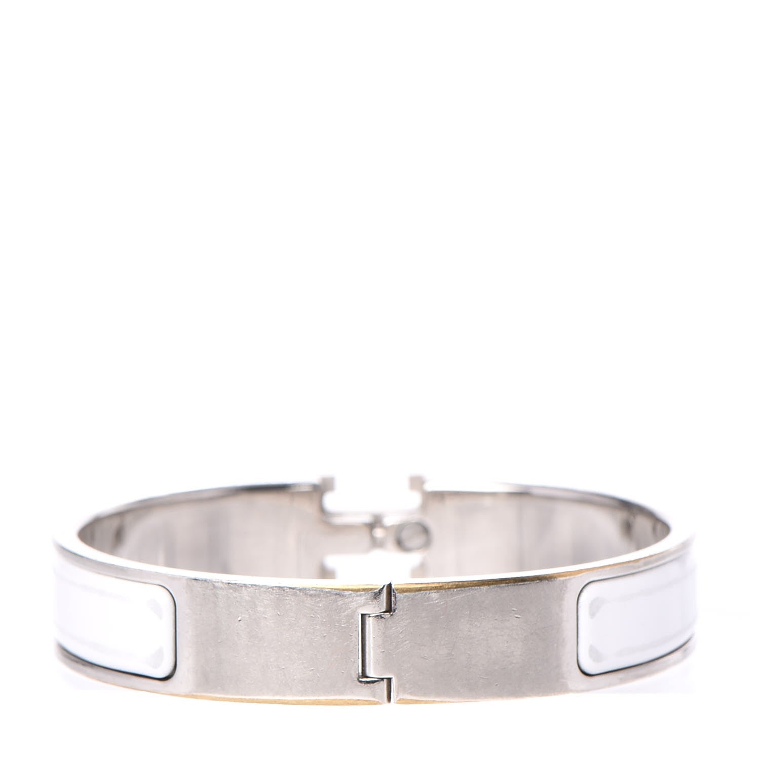 Hermes Enamel Narrow Clic Clac H Bracelet PM White 3 of 6