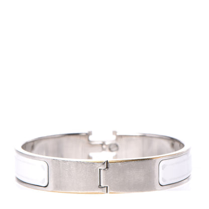 Hermes Enamel Narrow Clic Clac H Bracelet PM White 3 of 6