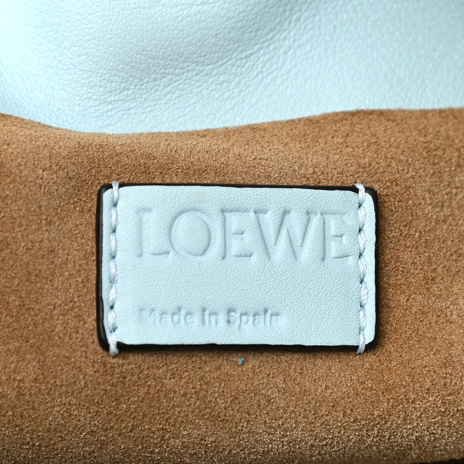 Loewe Calfskin Mini Flamenco Knot Bag Crystal Blue 6 of 10