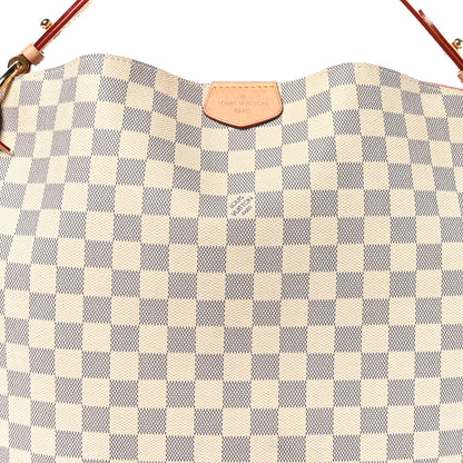 Louis Vuitton Damier Azur Graceful MM Rose Ballerine 7 of 10