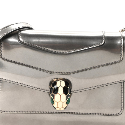 Bulgari Metallic Serpenti Forever Small Shoulder Bag Silver 7 of 9