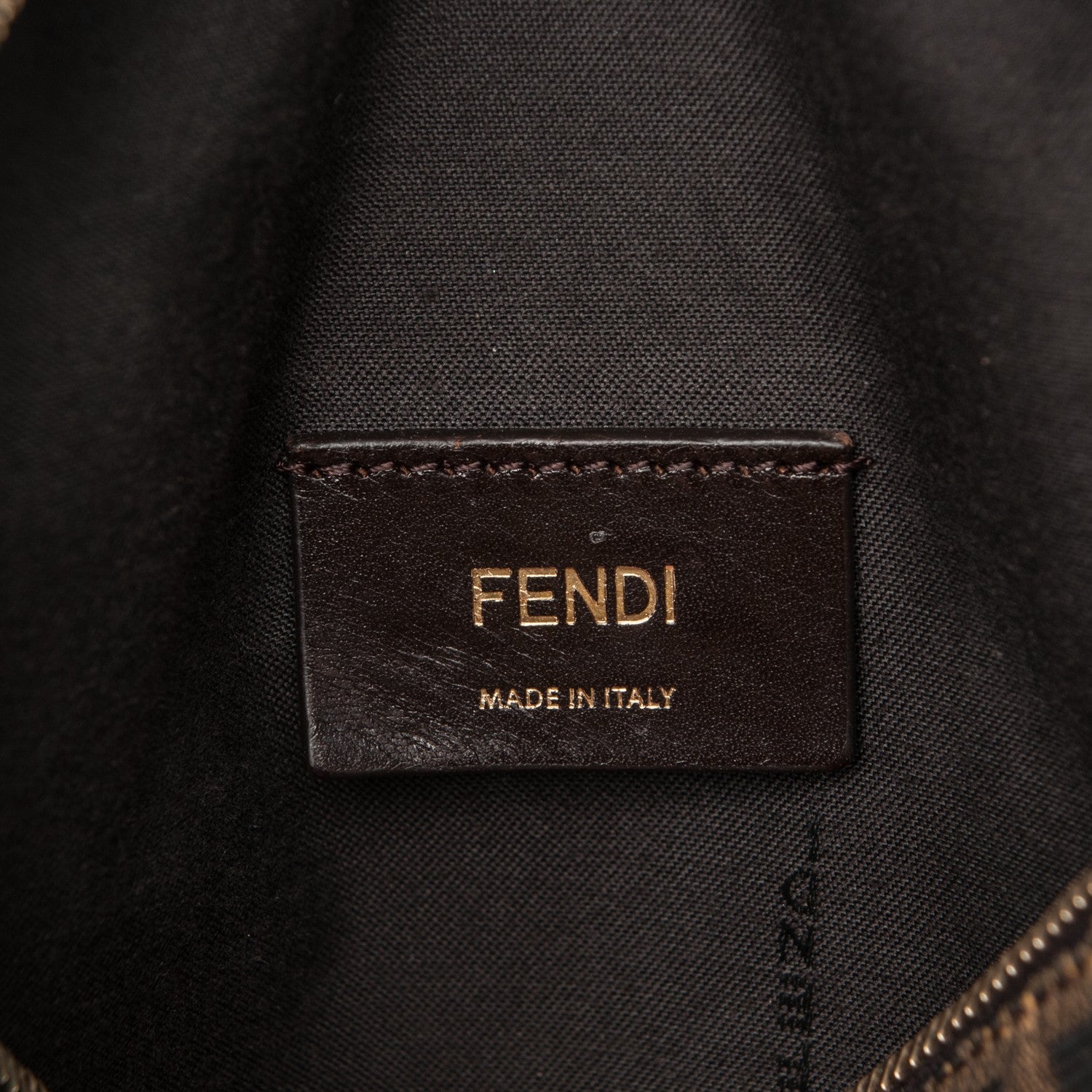 Fendi Zucca Vitello Artic Small Boston Tobacco Castagna 6 of 7