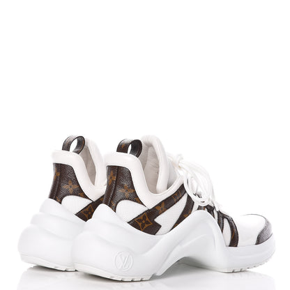 Louis Vuitton Patent Monogram LV Archlight Sneakers 39 White 4 of 9