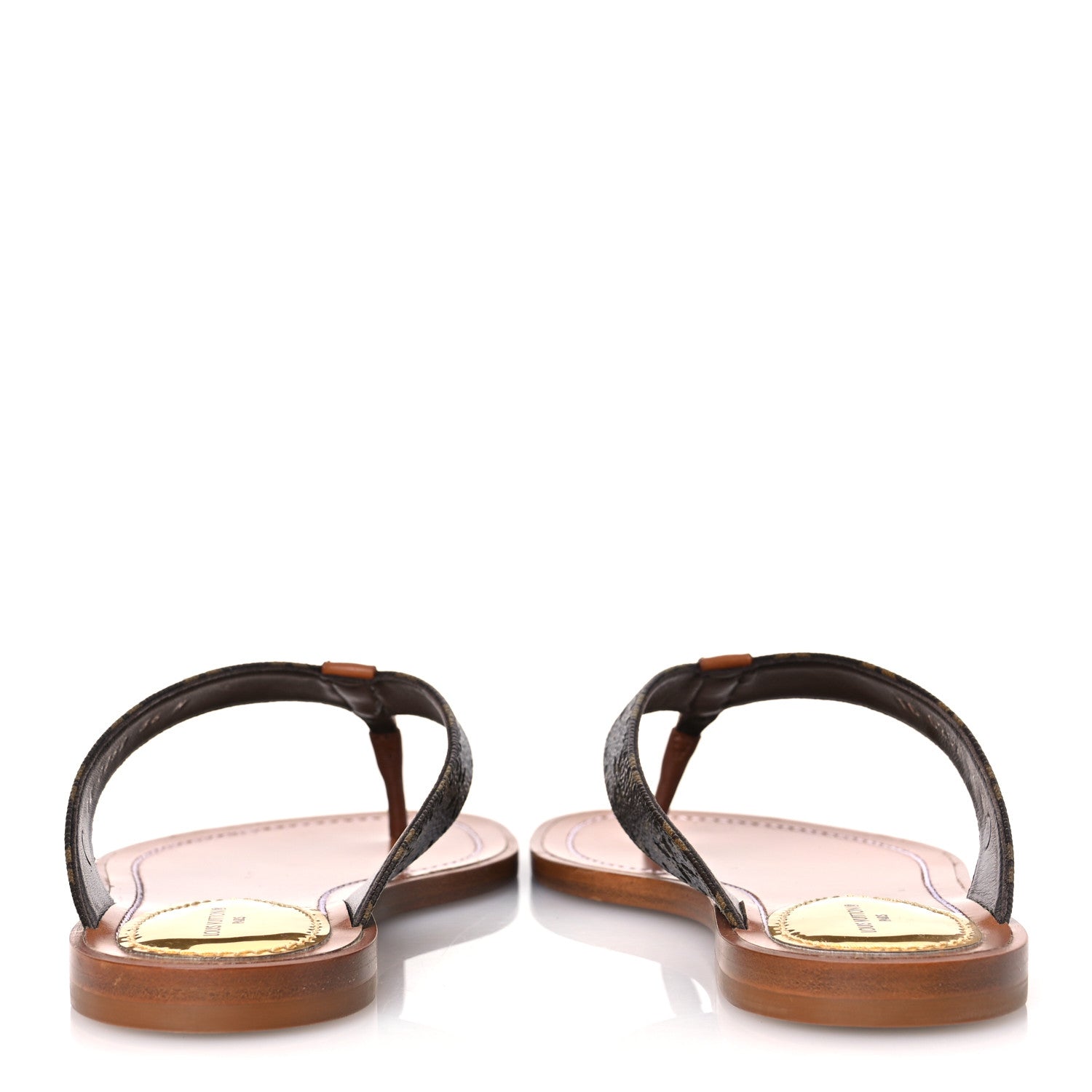 Louis Vuitton Monogram Sunny Flat Thong Sandals 36 Brown 6 of 13