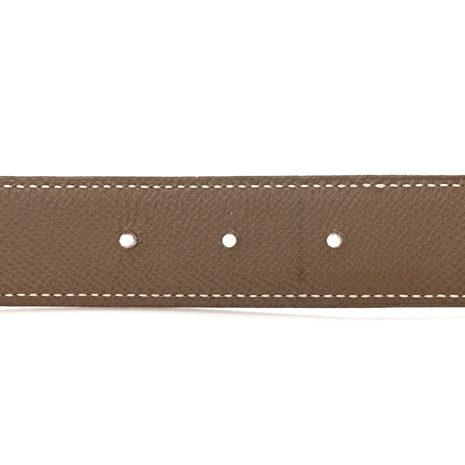 Hermes Swift Epsom 32mm Belt Strap 95 38 Black Etoupe 3 of 8