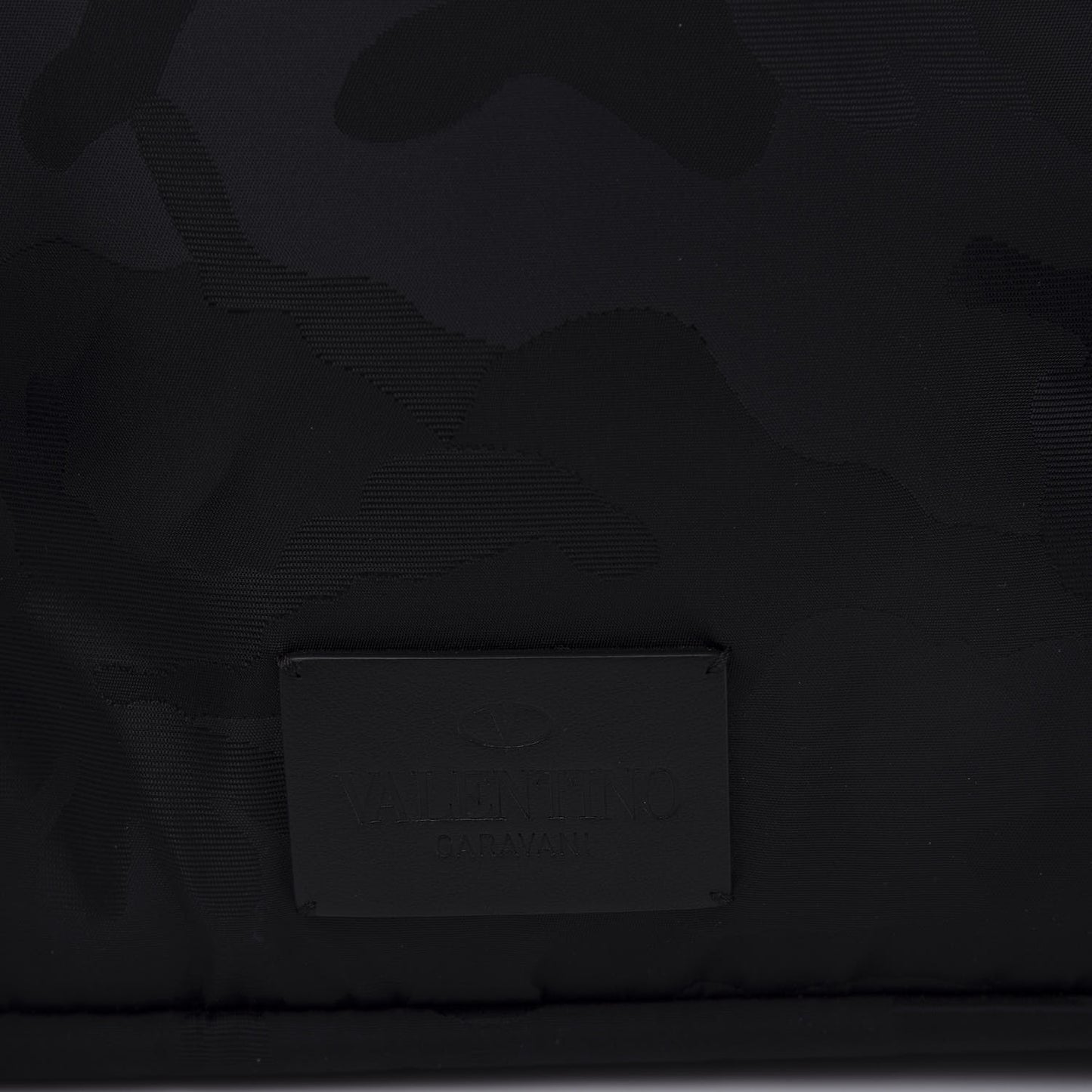 Nylon Camouflage Backpack Black