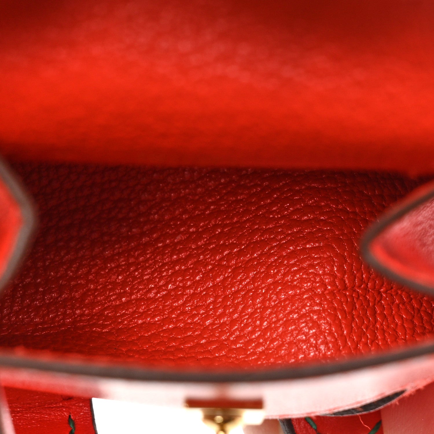 Hermes Tadelakt Chevre Mysore Kelly Quelle Idole Bag Charm Capucine Jaune De Naples Vert Vertigo Zanzibar 3 of 5