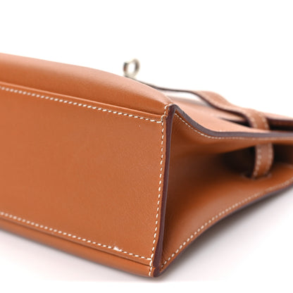 Hermes Swift Kelly Pochette Clutch Gold 10 of 10