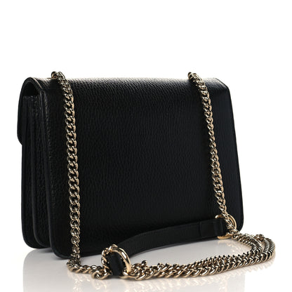 Gucci Dollar Calfskin Small Interlocking G Shoulder Bag Black 3 of 10