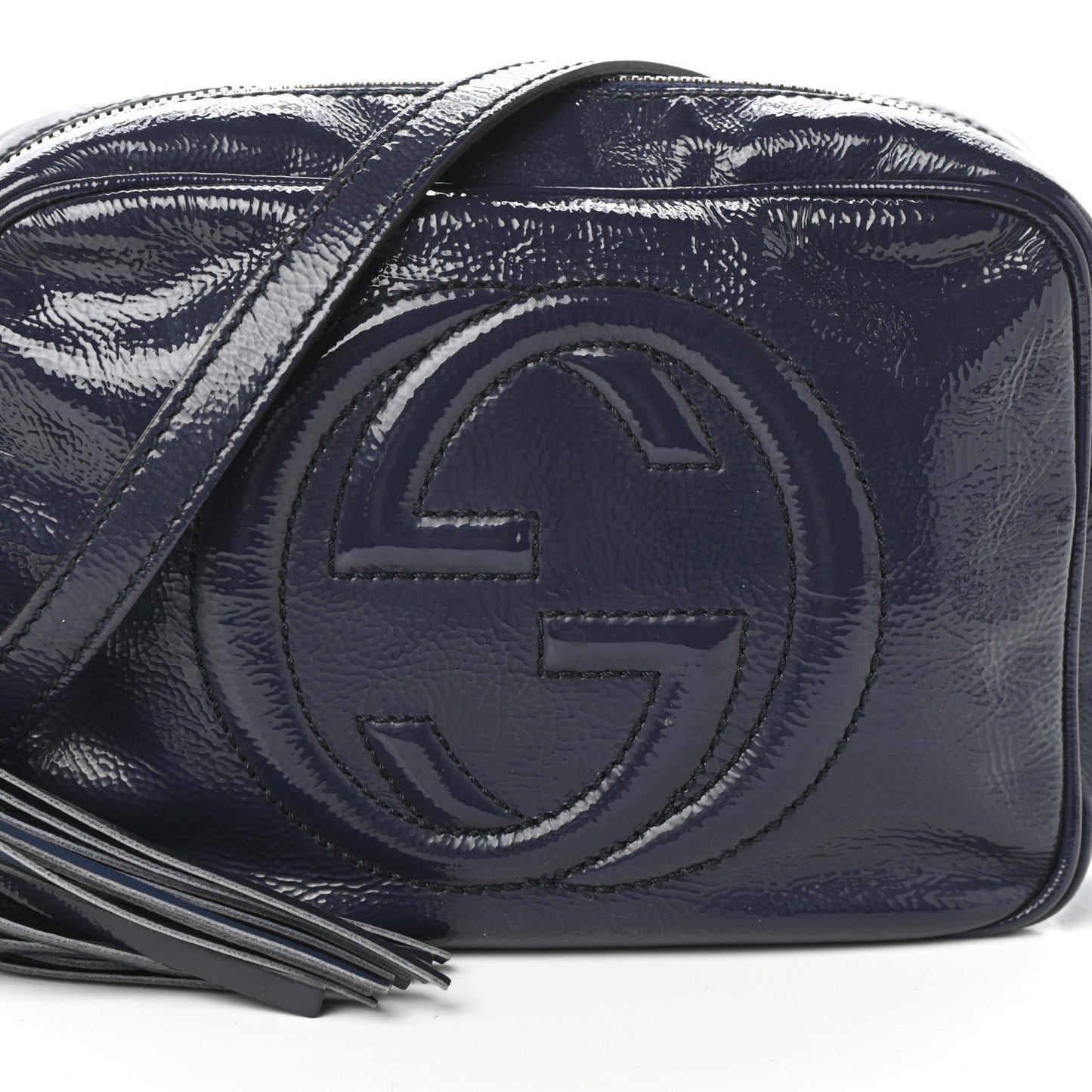 Vernice Naplack Small Soho Disco Bag Uniform Blue