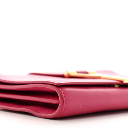 Saint Laurent Calfskin Mini Y Ligne Crossbody Pochette Bag Fuchsia 10 of 14