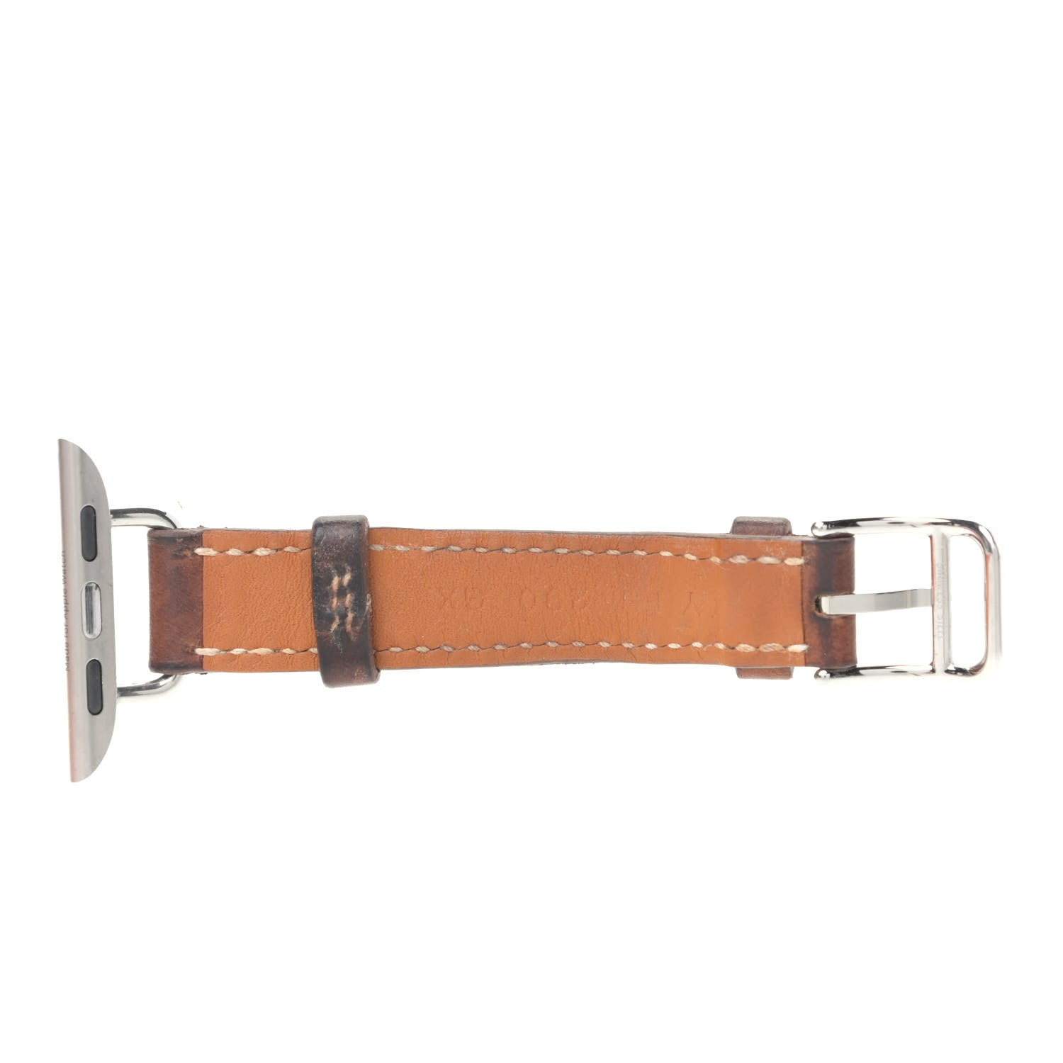Hermes Barenia 38mm Double Tour Apple Watch Strap Fauve 3 of 8