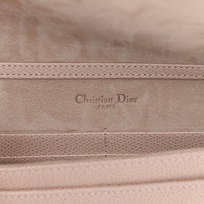 Christian Dior Grained Calfskin Diorama Wallet on Chain Pouch Nude 6 of 12