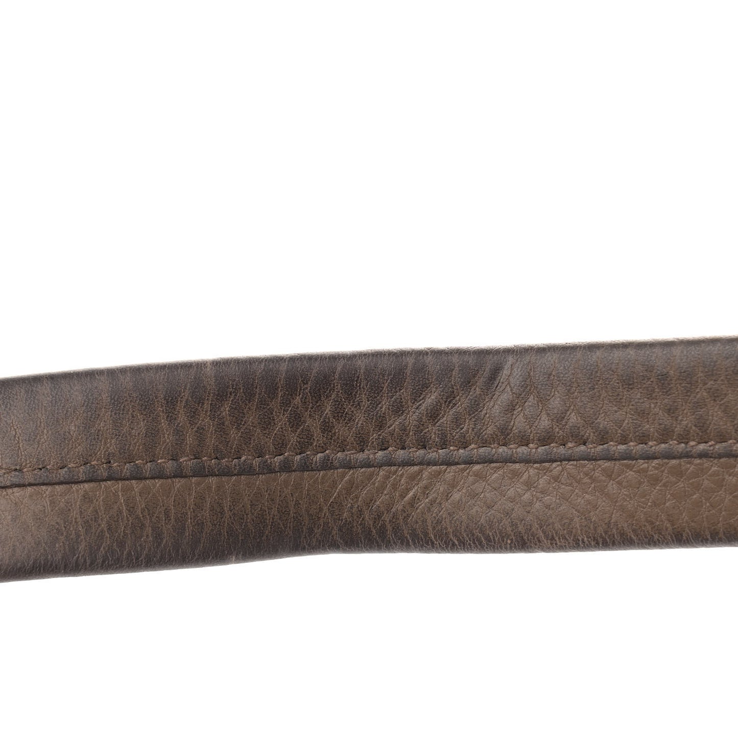 Pebbled Calfskin Twill Hobo Brown
