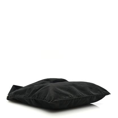 Prada Tessuto Nylon Saffiano Flat Messenger Bag Black 4 of 9