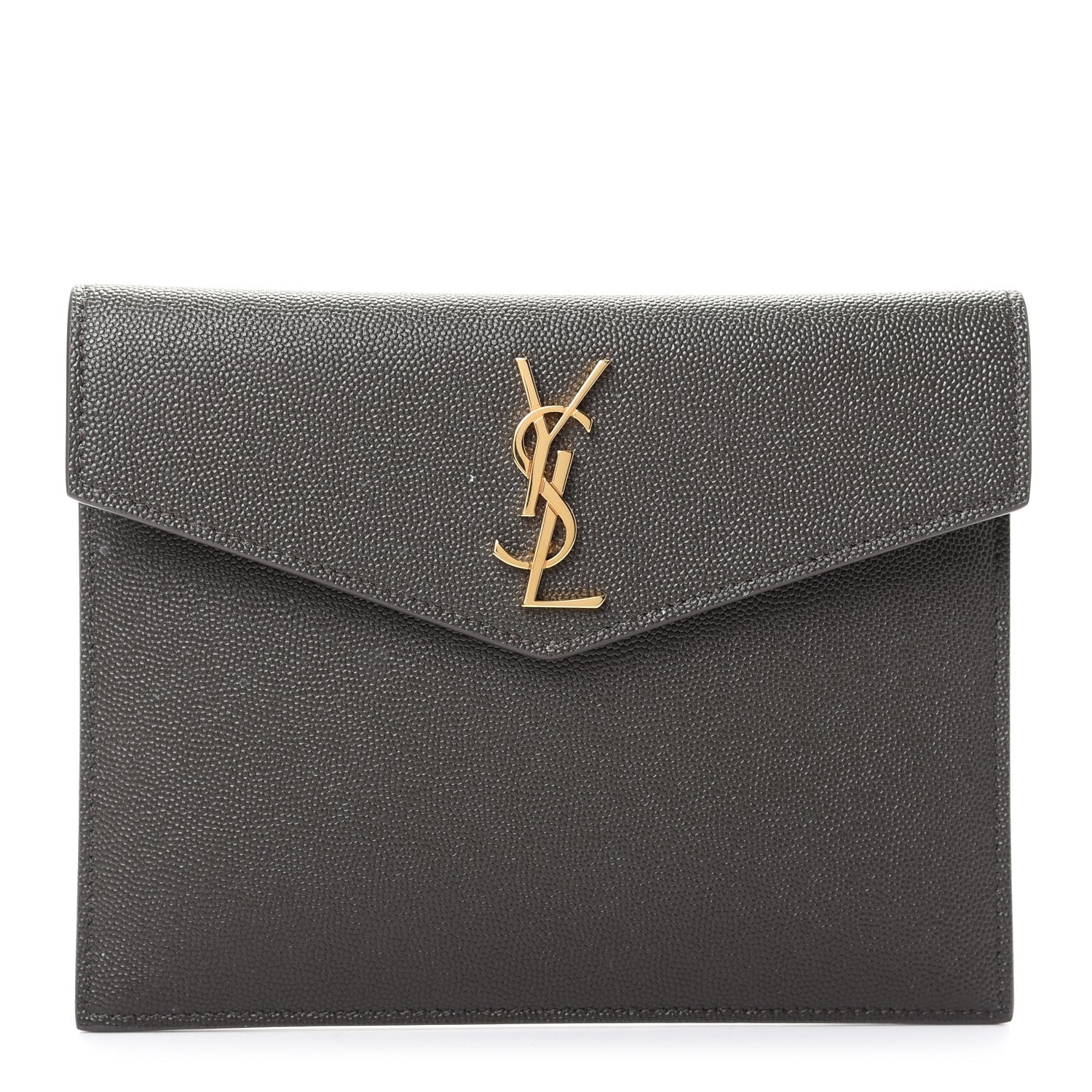 Saint Laurent Grain De Poudre Uptown Baby Pouch Pebble 1 of 7