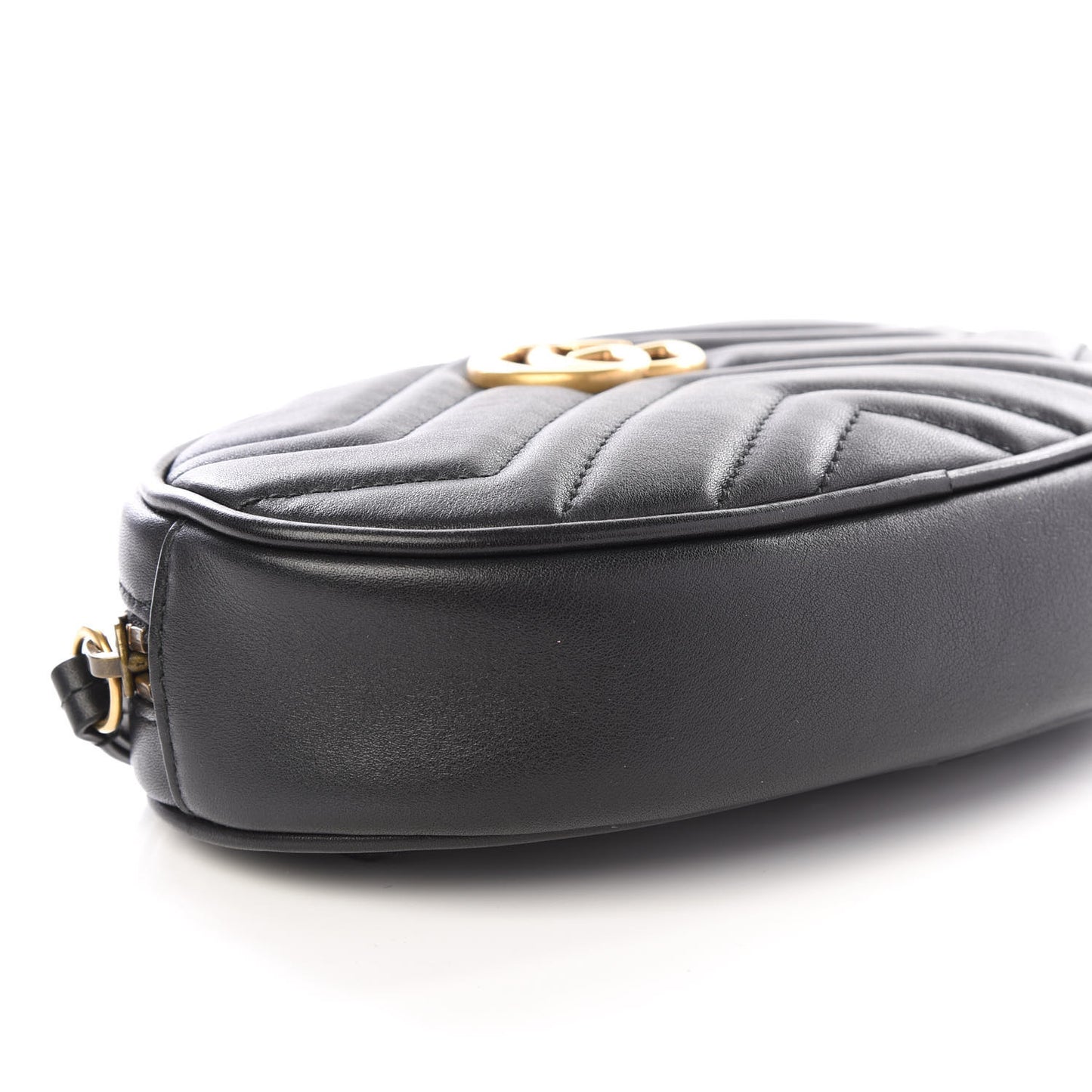 Calfskin Matelasse GG Marmont Belt Bag 85 34 Black