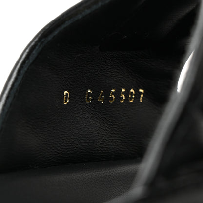 Chanel Lambskin Quilted Velcro Dad Chain CC Slide Sandals 39 Black 7 of 9