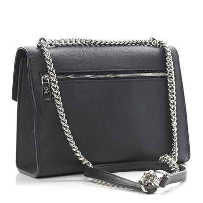 Louis Vuitton Soft Calfskin Mylockme Chain Bag BB Black 3 of 14