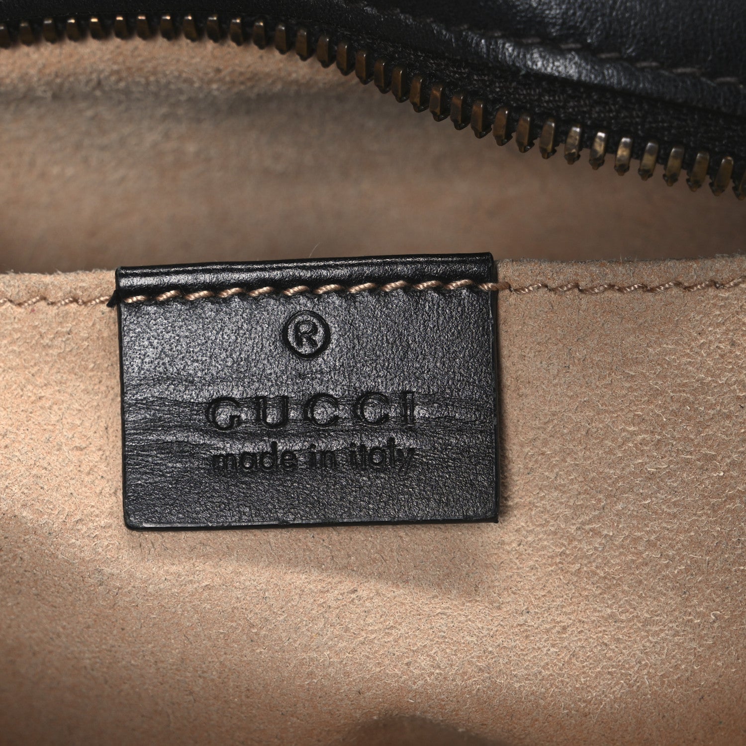 Gucci Calfskin Matelasse Small GG Marmont Chain Shoulder Bag Black 6 of 10