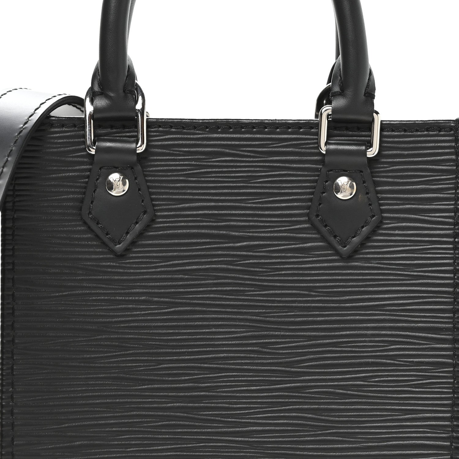 Louis Vuitton Epi Petit Sac Plat Black 8 of 10