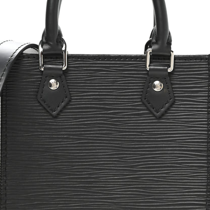 Louis Vuitton Epi Petit Sac Plat Black 8 of 10