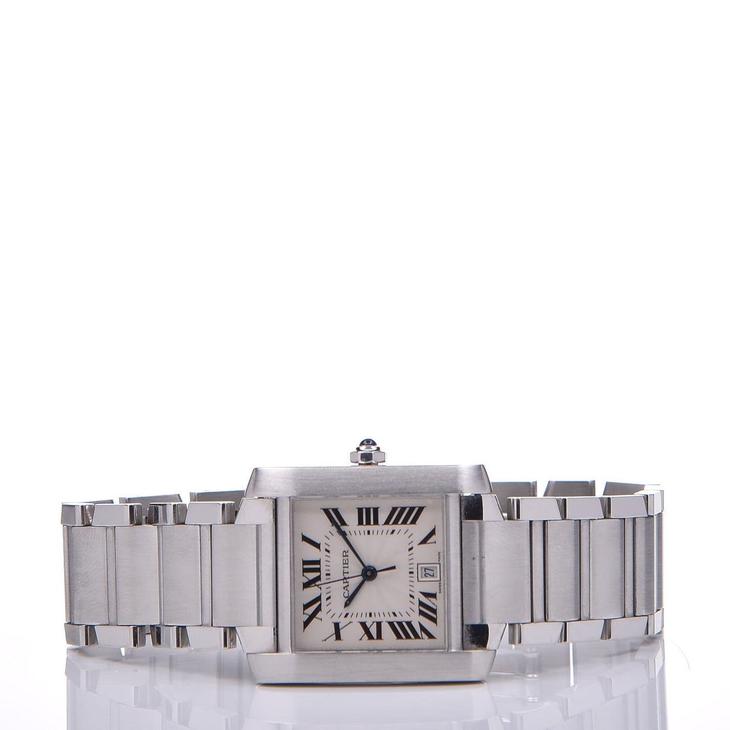Stainless Steel 28mm Tank Francaise Automatic Watch