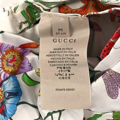 Gucci Silk Floral Headband M White Multicolor 3 of 4
