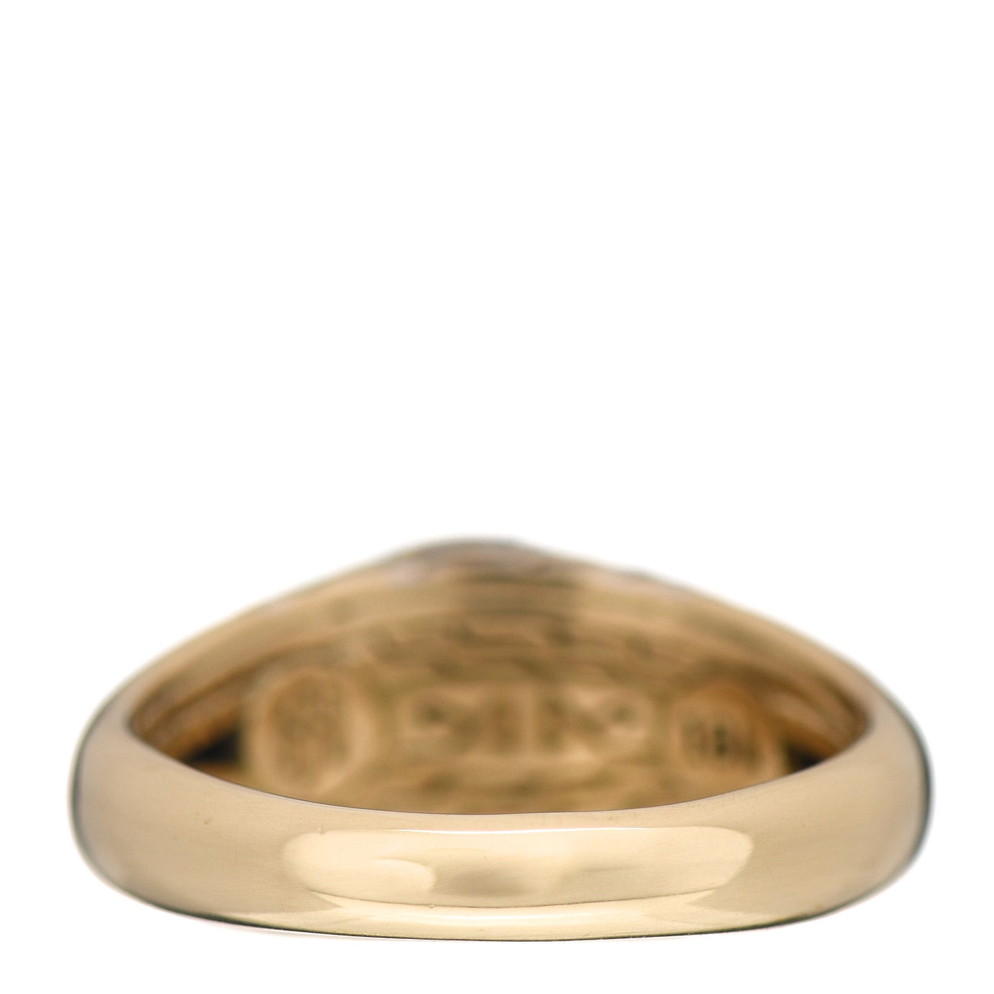 X Adwoa Aboah 18K Yellow Gold Diamond Pink Tourmaline Pyrite Classic Chain Signet Ring 47 4