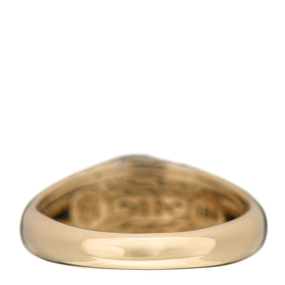 John Hardy X Adwoa Aboah 18K Yellow Gold Diamond Pink Tourmaline Pyrite Classic Chain Signet Ring 47 4 4 of 5