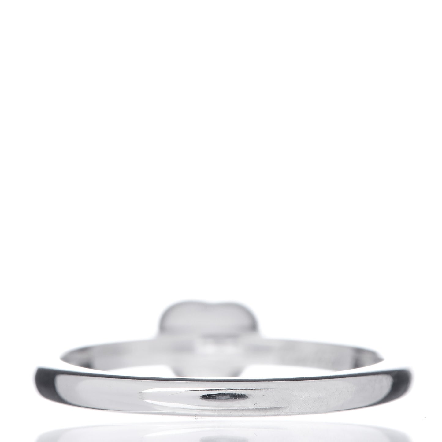 18K White Gold Diamond D'Amour Heart Ring 46 3.75