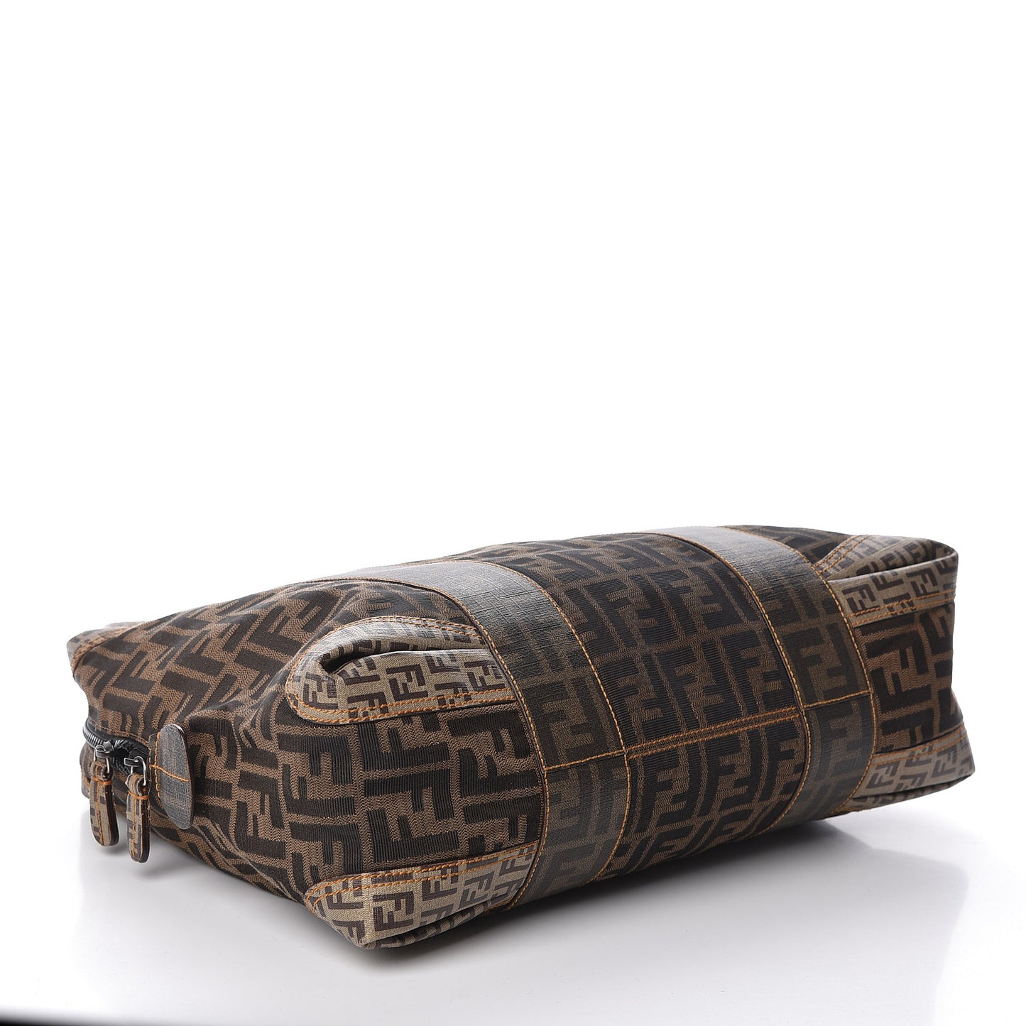 Zucca Zucchino Spalmati Large B Mix Tote Tobacco