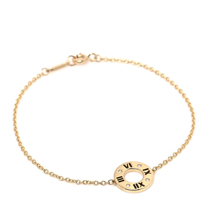 Tiffany 18K Yellow Gold Diamond Atlas Pierced Bracelet 1 of 5