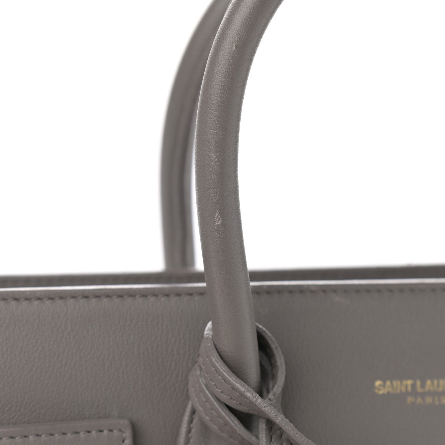Saint Laurent Grained Calfskin Baby Sac De Jour Fog 11 of 17