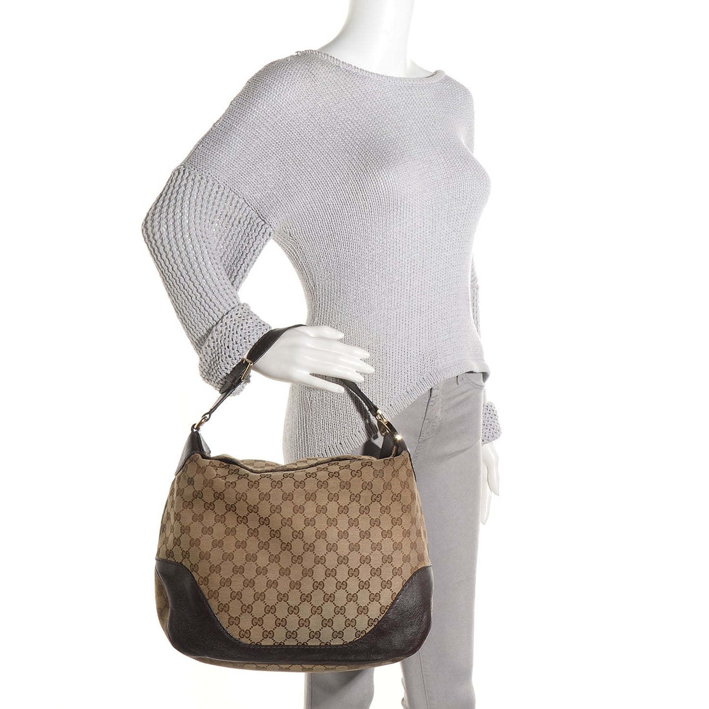 Monogram Medium Charlotte Hobo Dark Brown