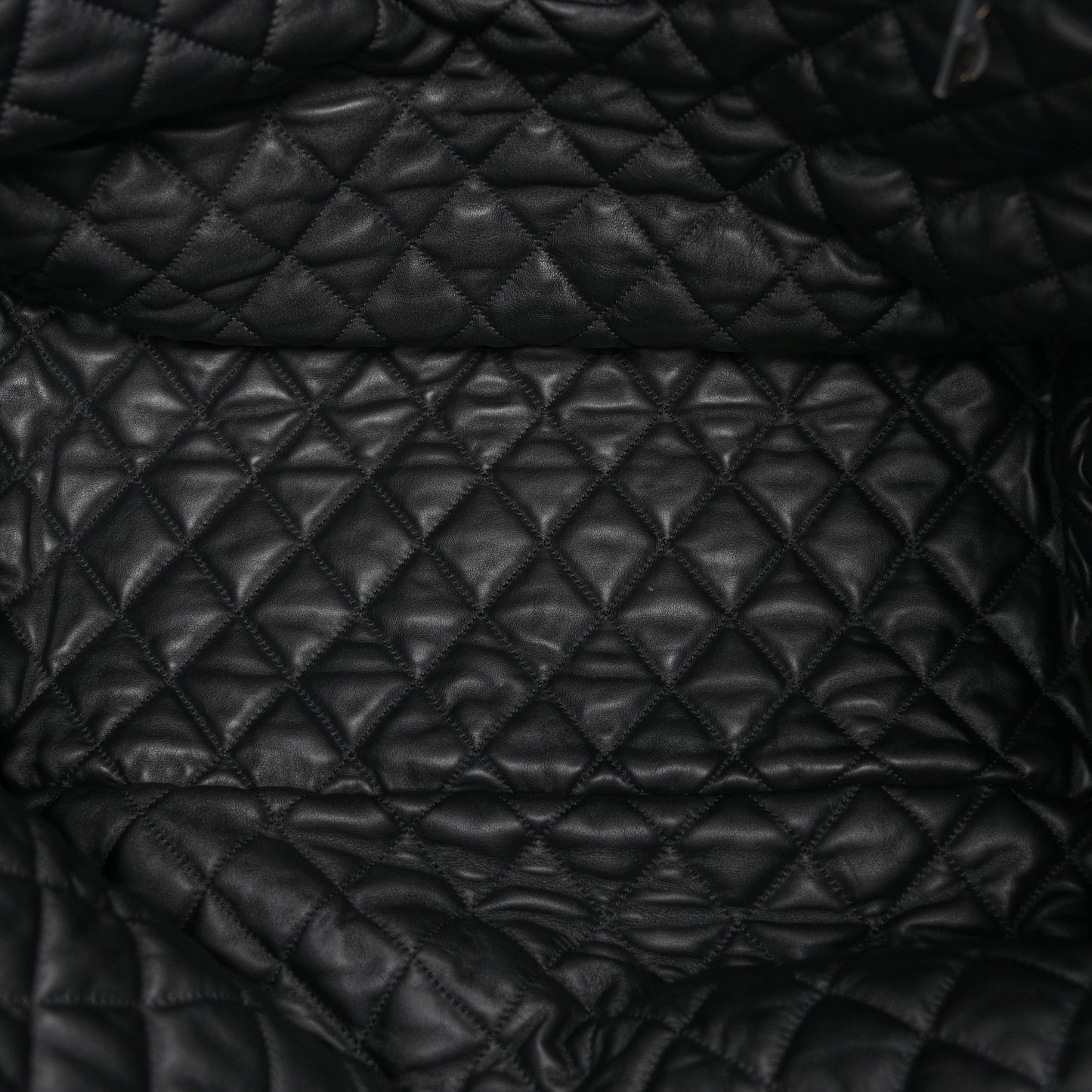 Lambskin Quilted Extra Large Coco Cocoon Reversible Tote Burgundy