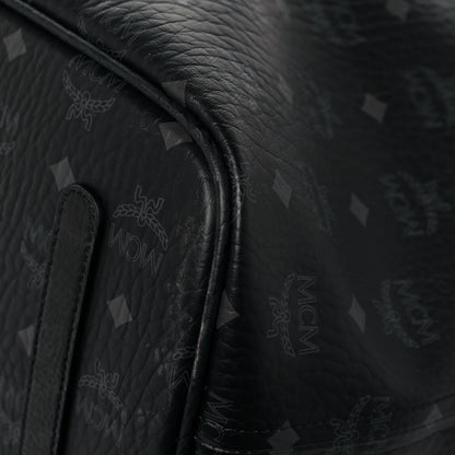 MCM Visetos Medium Liz Reversible Shopper Tote Black 9 of 19