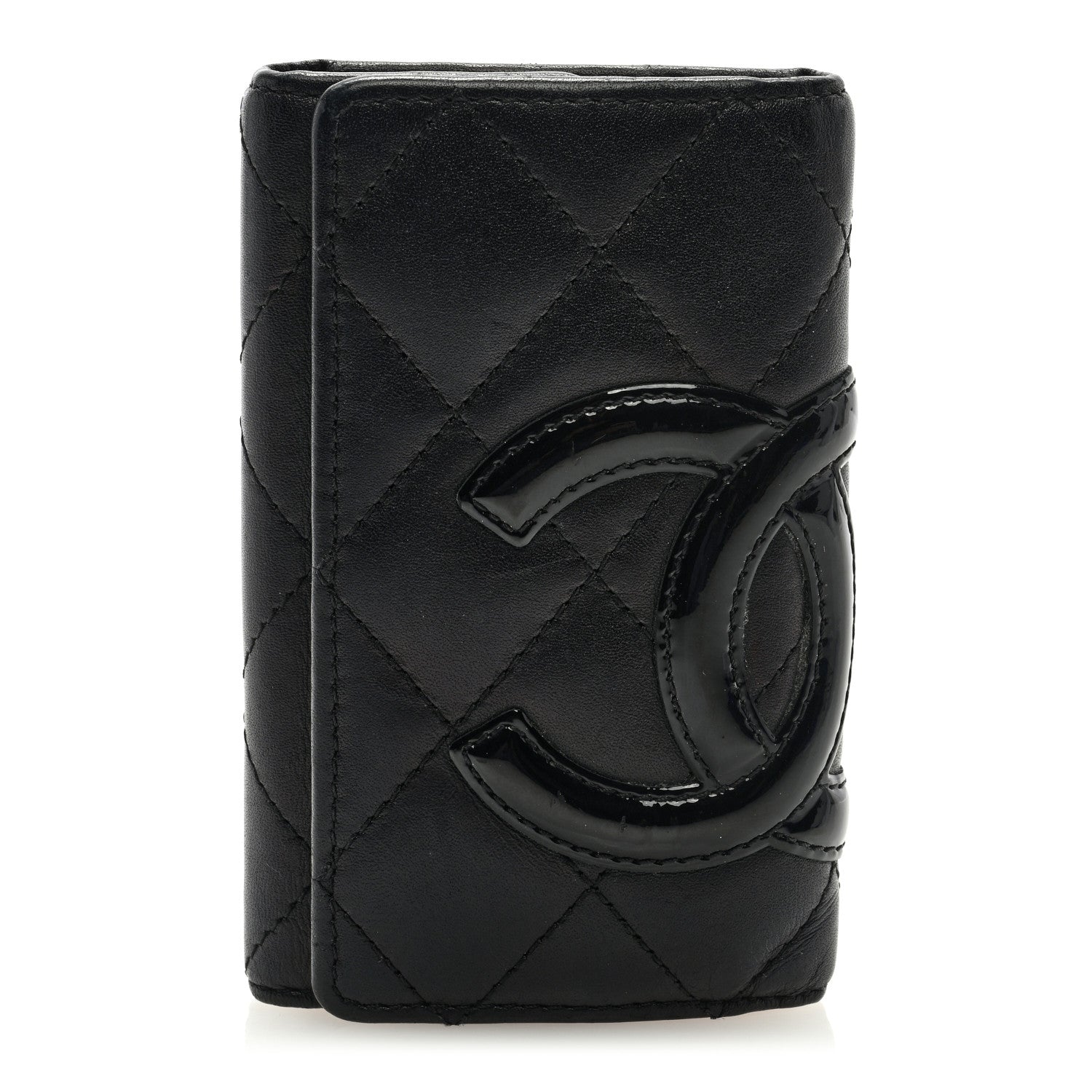 Chanel Calfskin Quilted Cambon 6 Key Holder Black 1 of 6