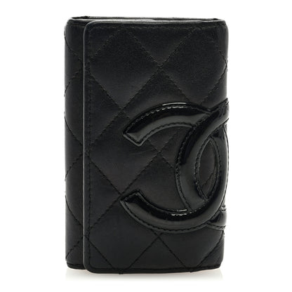Chanel Calfskin Quilted Cambon 6 Key Holder Black 1 of 6