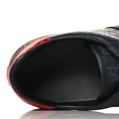 Gucci GG Supreme Monogram Ayers Web Mens New Ace Sneakers 10.5 Black 7 of 8